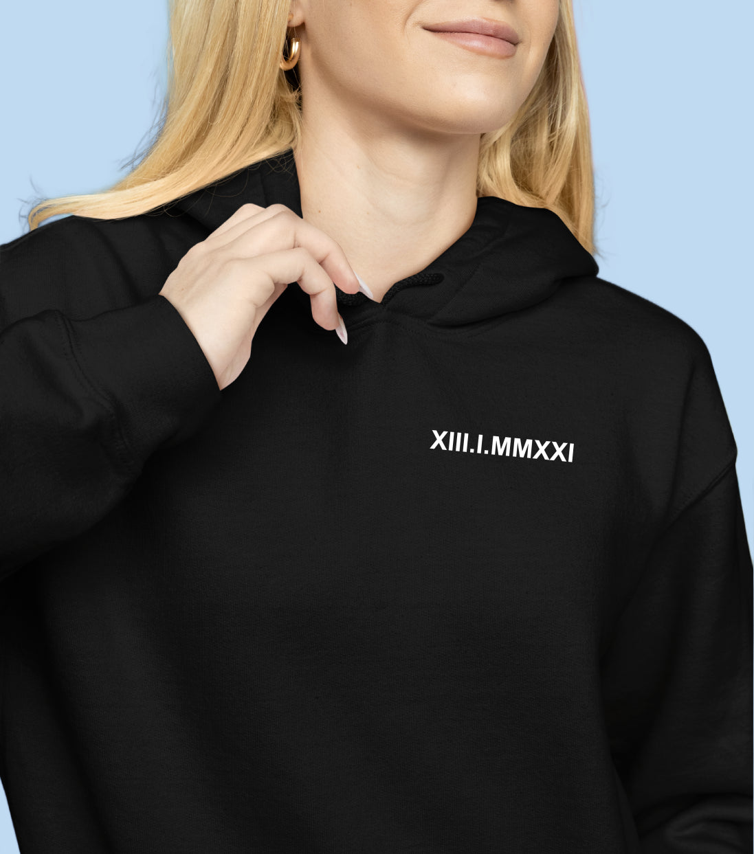 Sweat avec inscription brodée