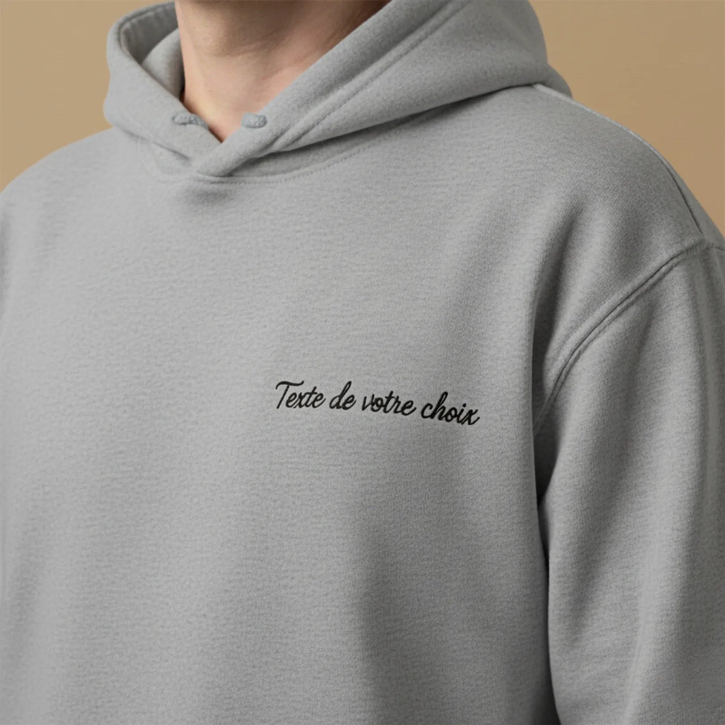 Sweat avec inscription brodée