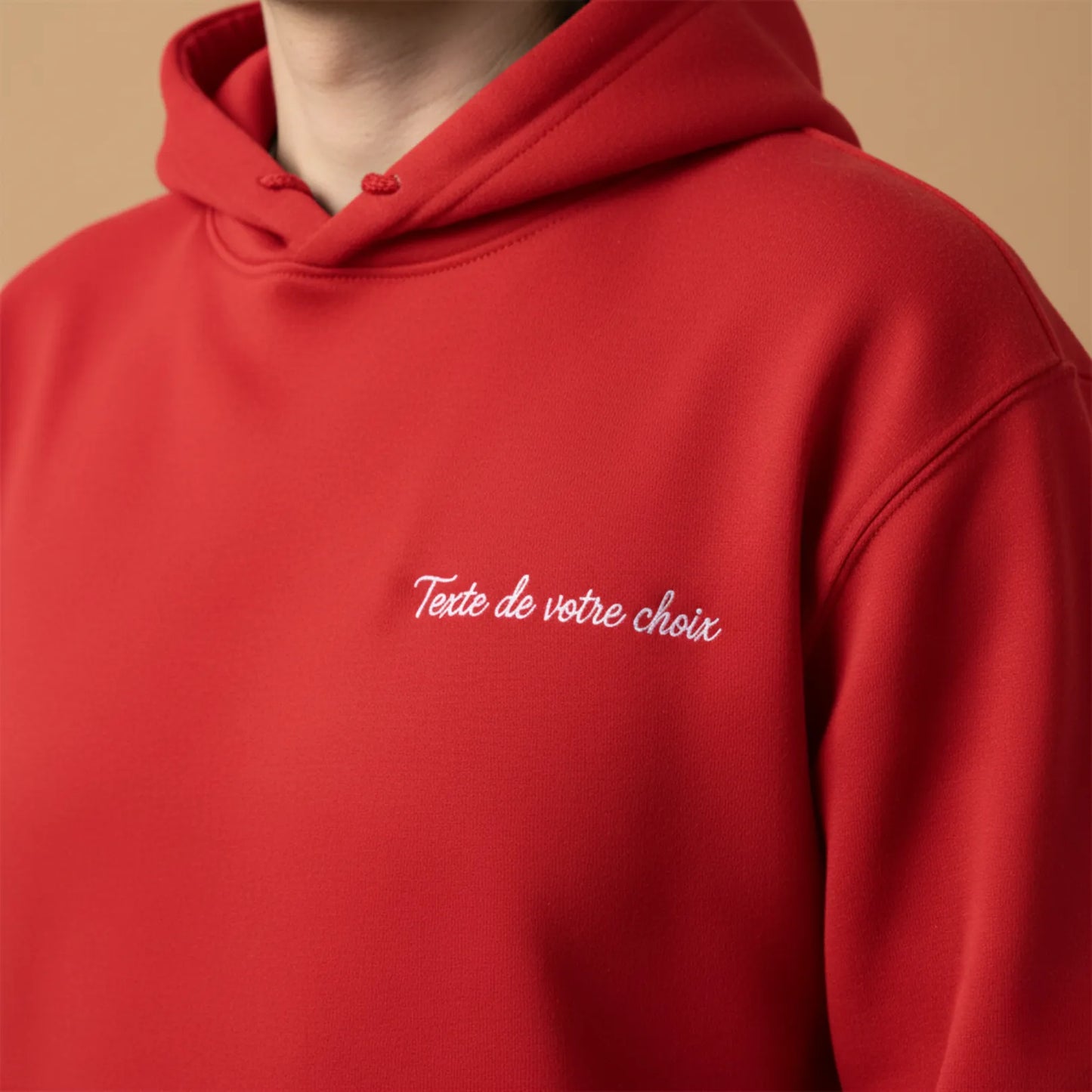 Sweat avec inscription brodée