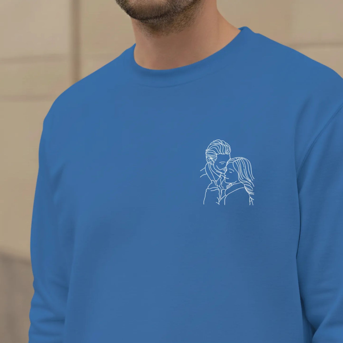 Sweatshirt brodé avec votre photo