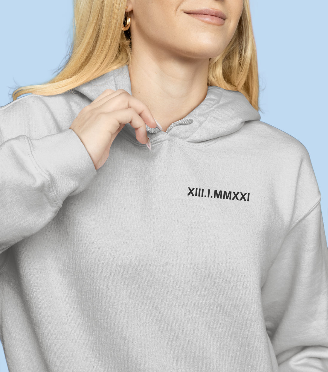 Sweat avec inscription brodée