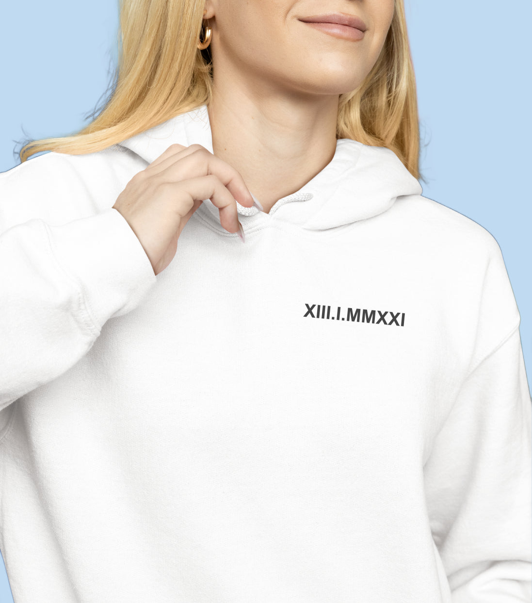 Sweat avec inscription brodée