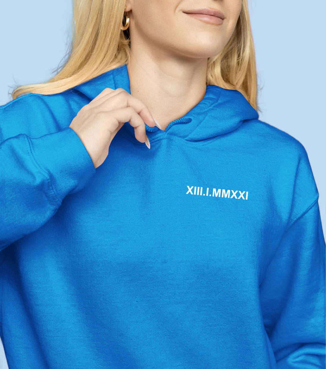 Sweat avec inscription brodée