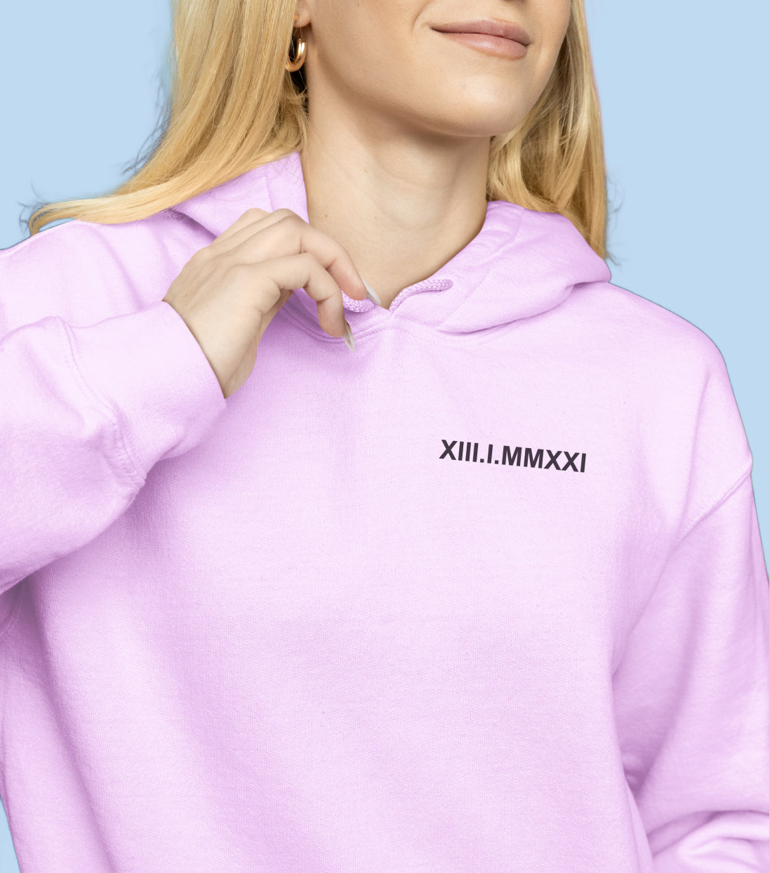 Sweat avec inscription brodée