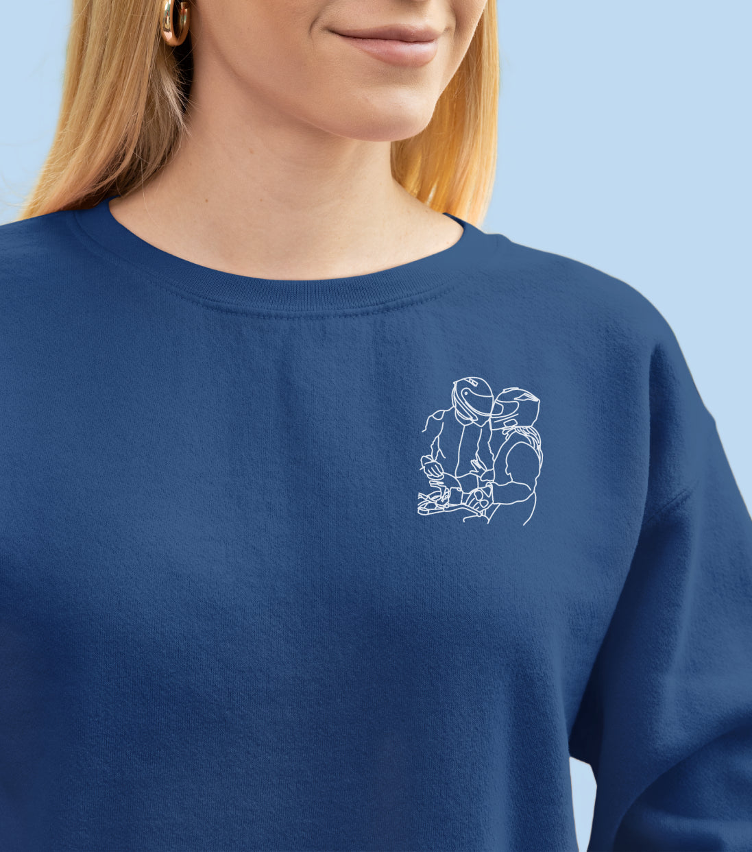 Sweatshirt brodé avec votre photo