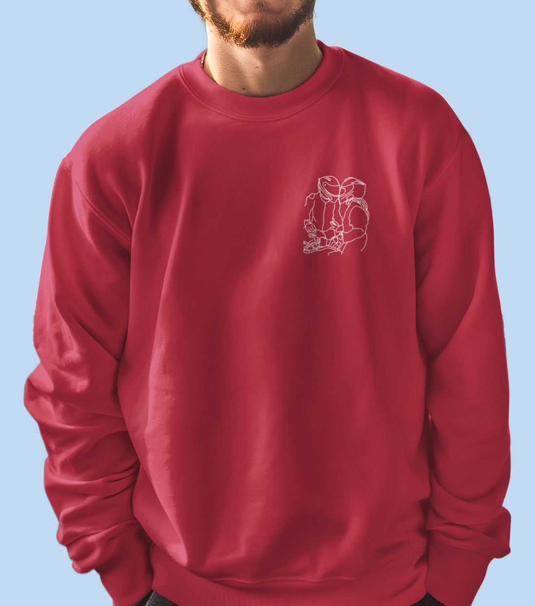Sweatshirt brodé avec votre photo