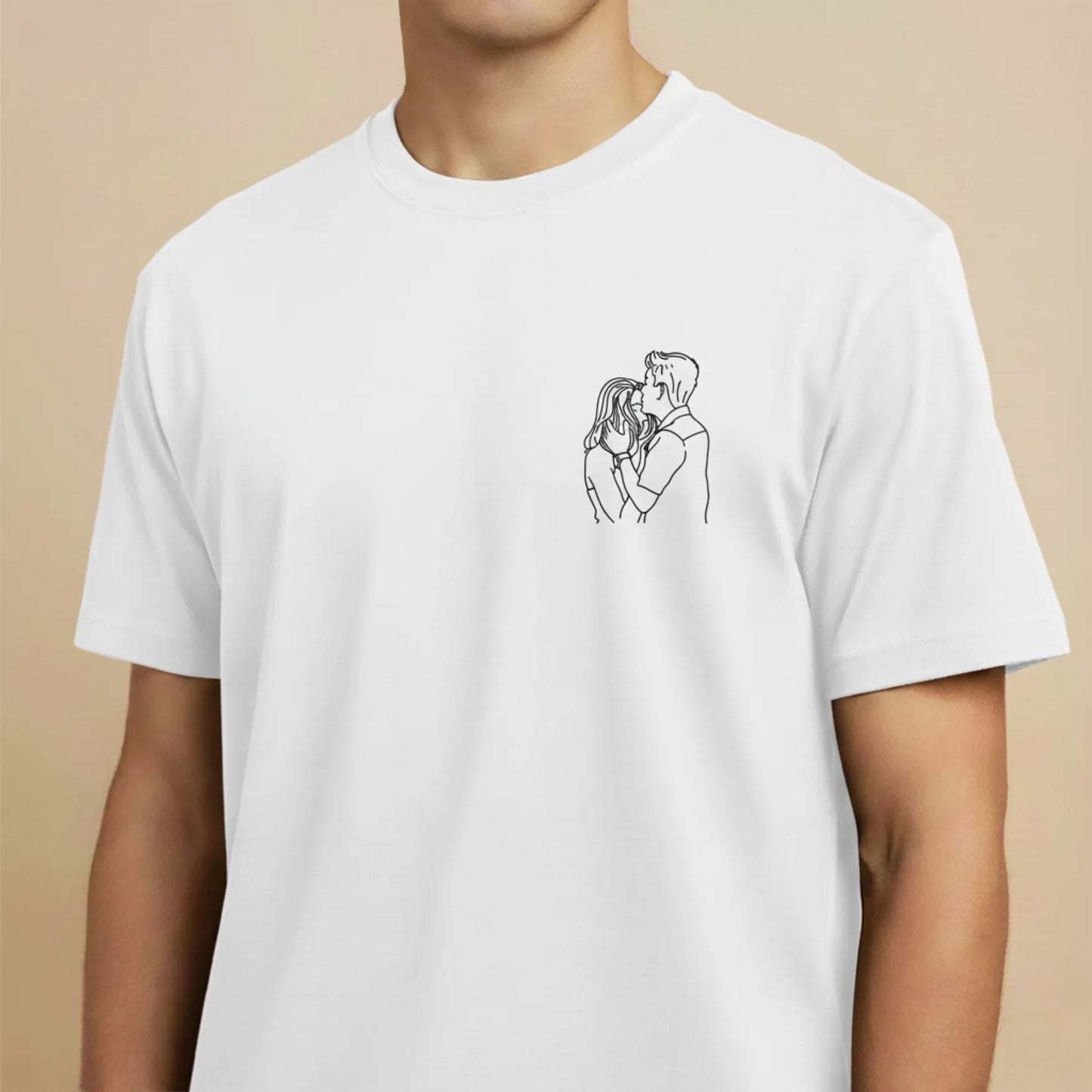 Tee-shirt brodé avec votre photo