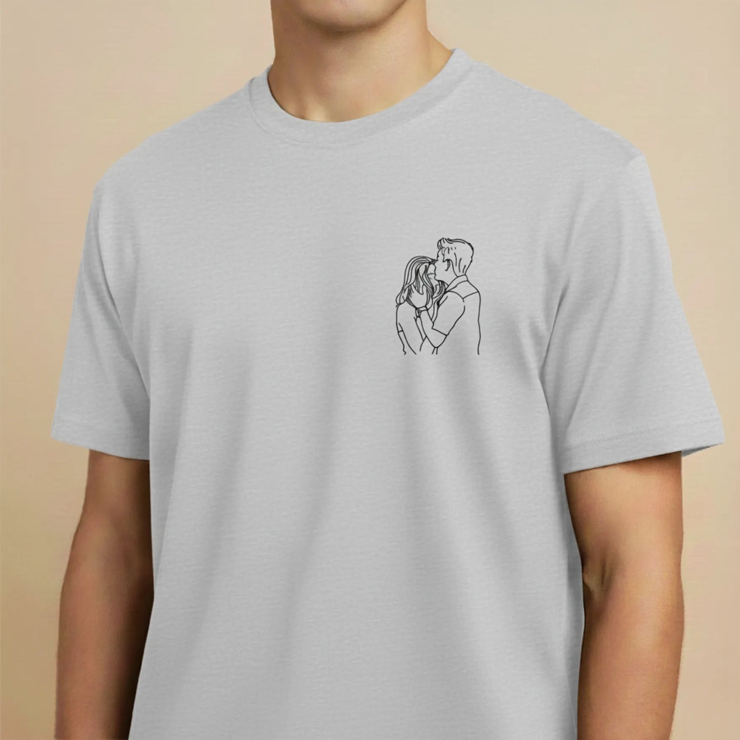 Tee-shirt brodé avec votre photo