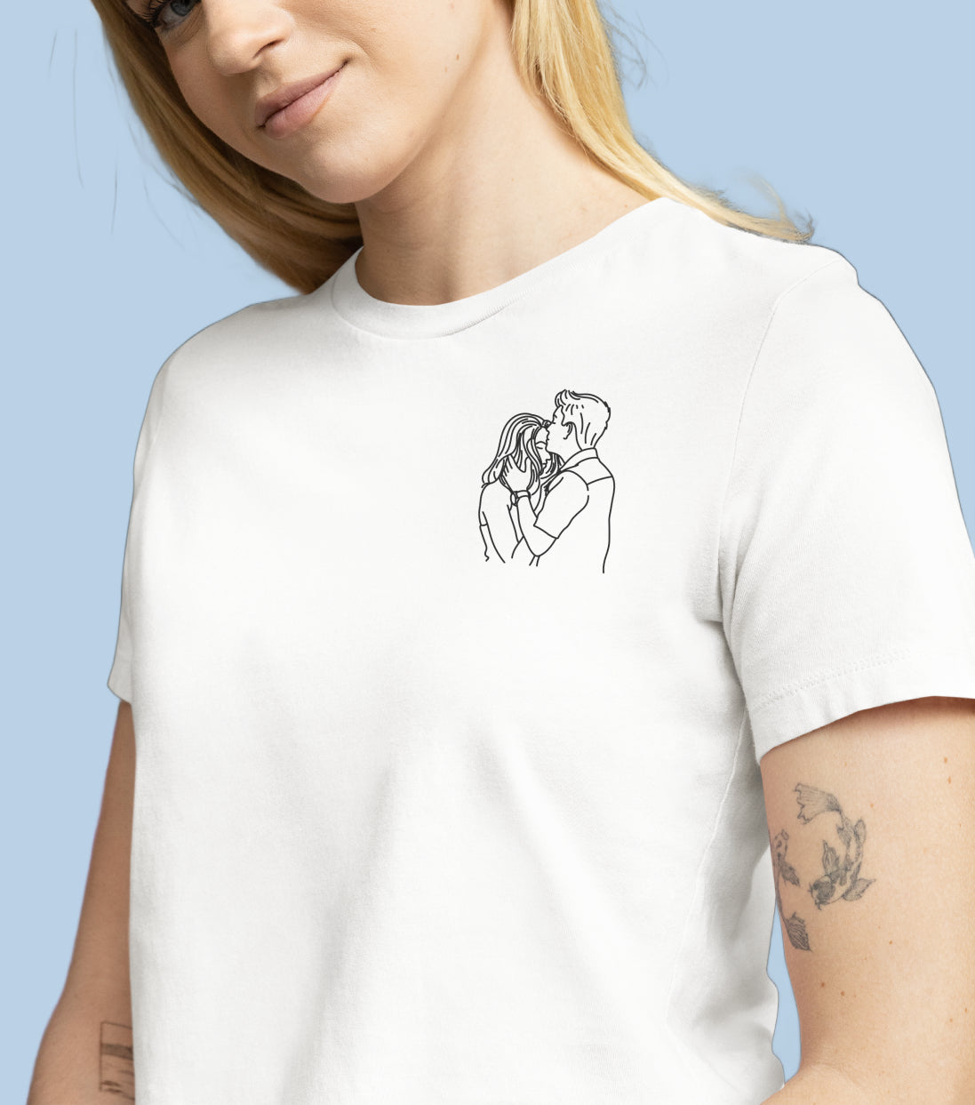 T-shirts brodé avec votre photo