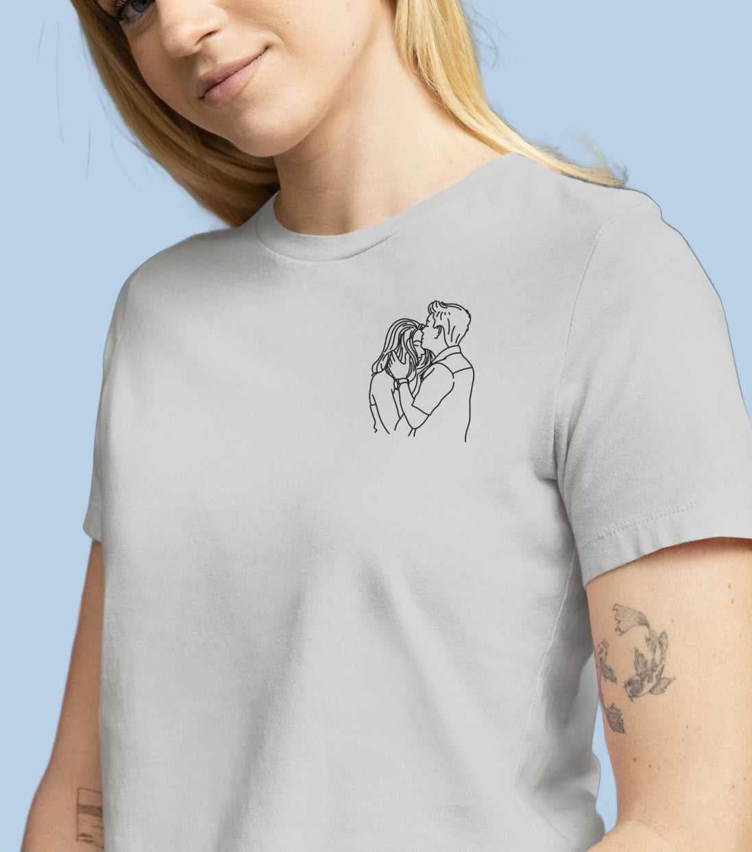 T-shirts brodé avec votre photo