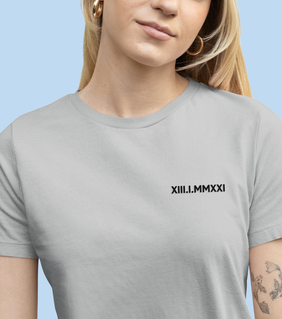 T-shirt avec inscription brodée