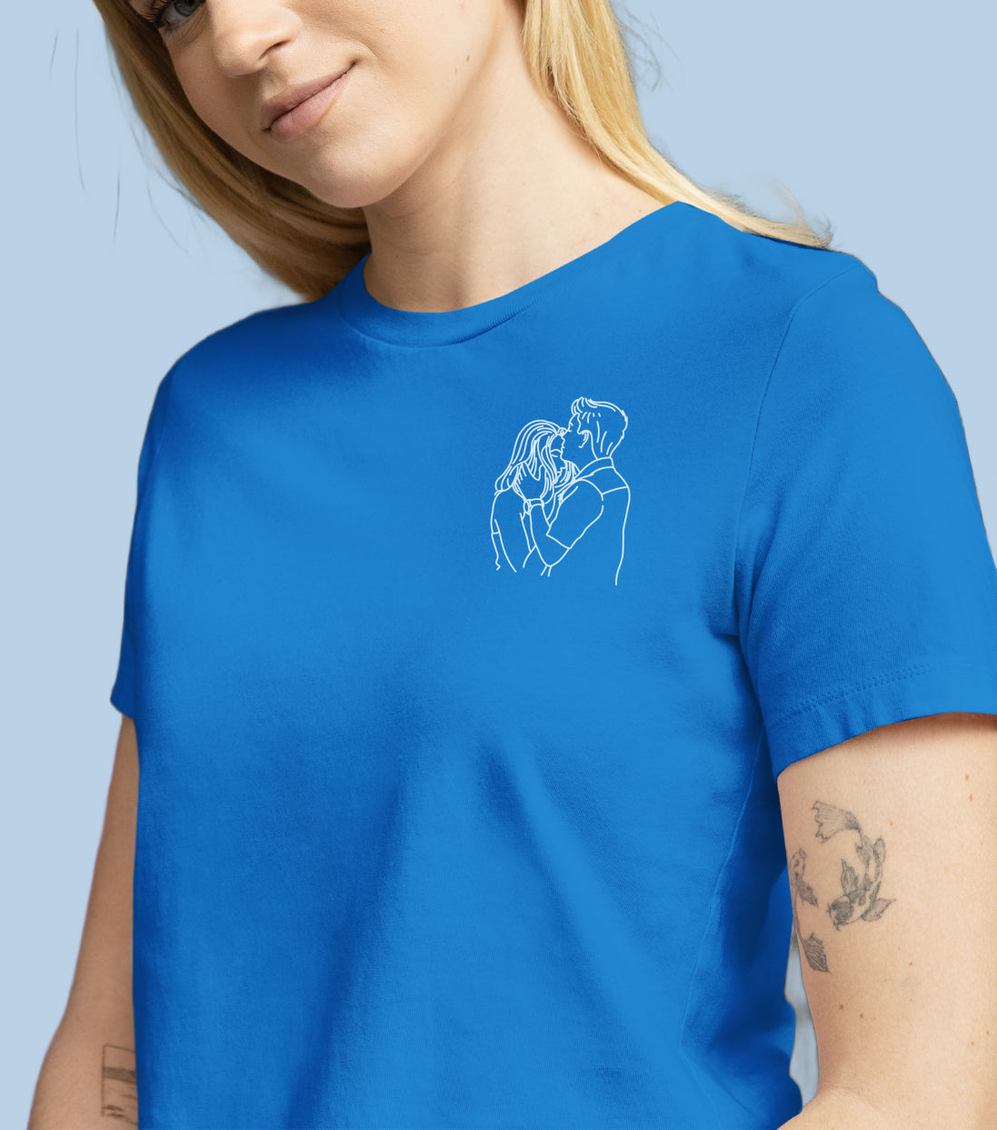 T-shirts brodé avec votre photo