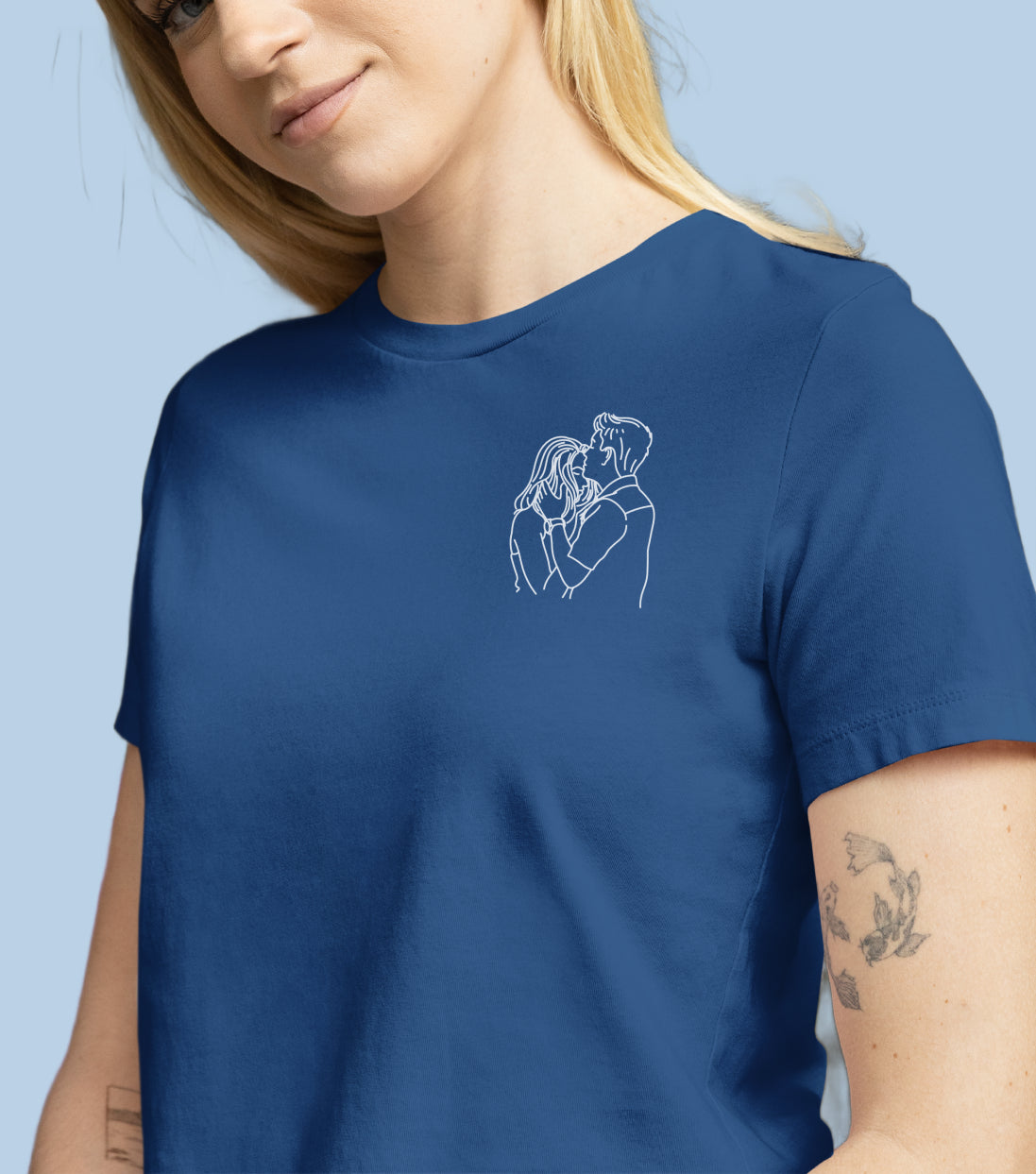 T-shirts brodé avec votre photo