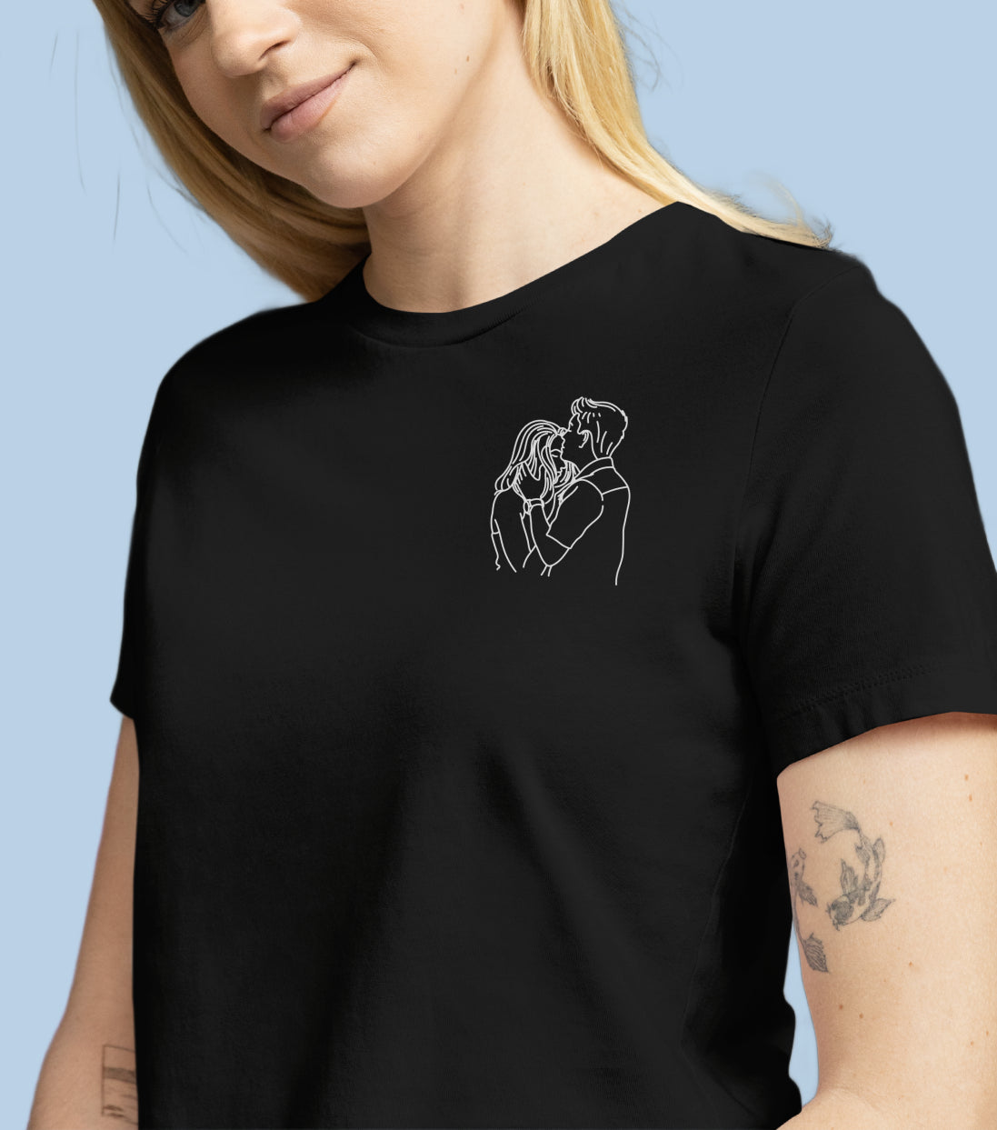 T-shirts brodé avec votre photo