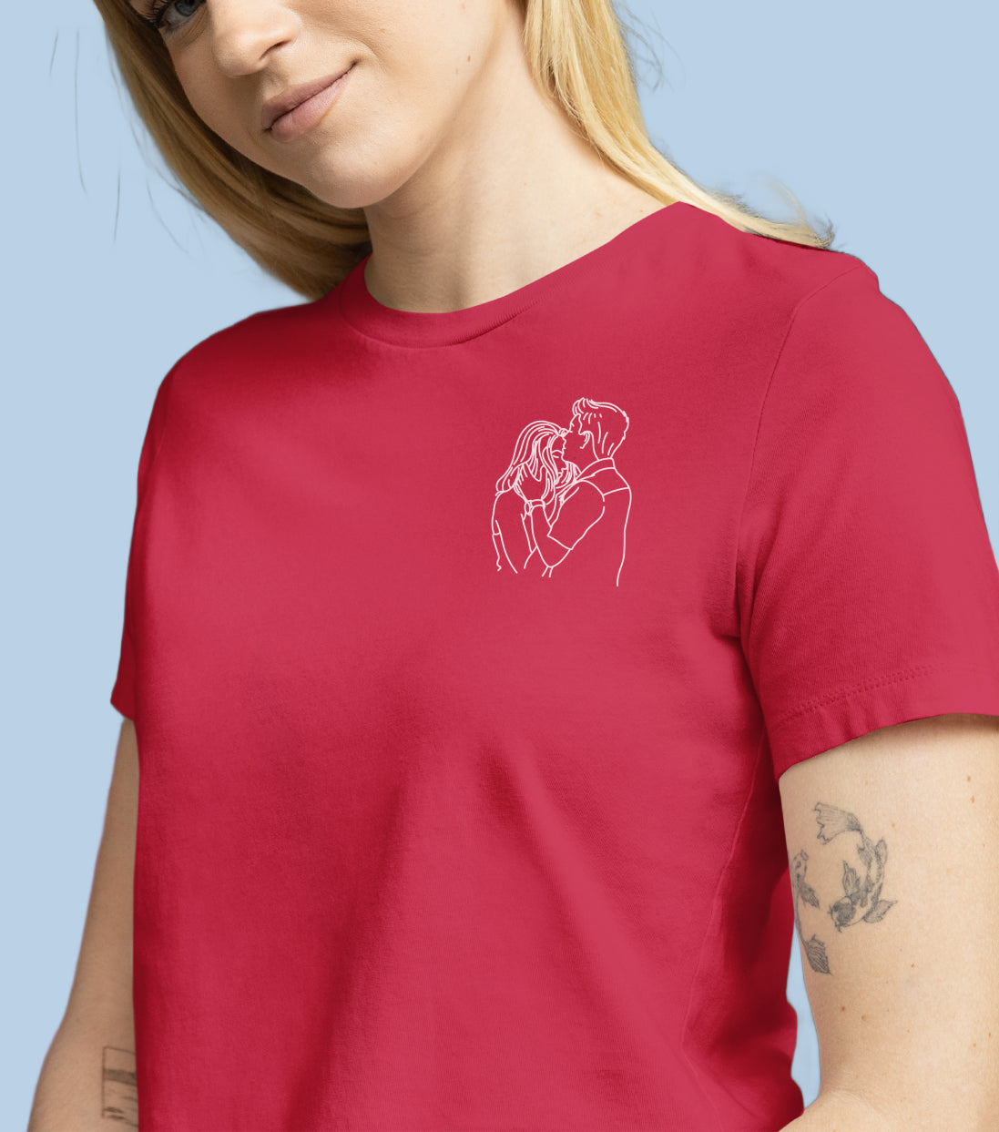 T-shirts brodé avec votre photo