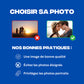 Sweat à capuche brodé avec votre photo