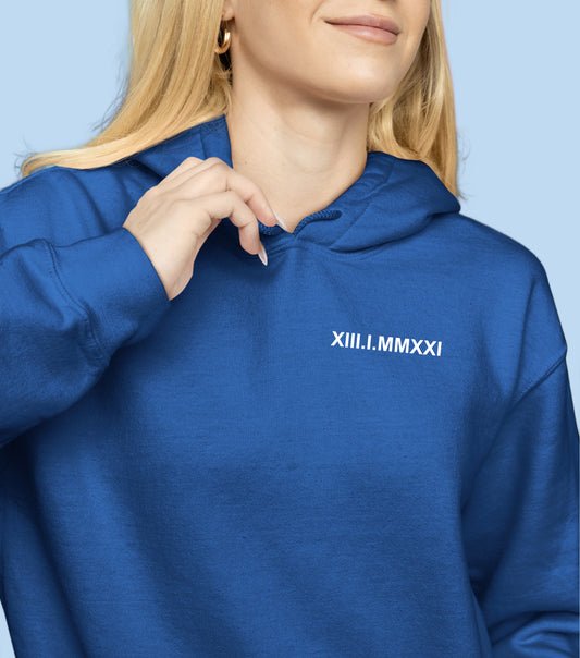 Sweat avec inscription brodée
