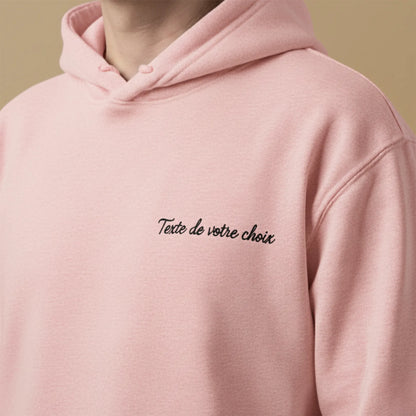 Sweat avec inscription brodée