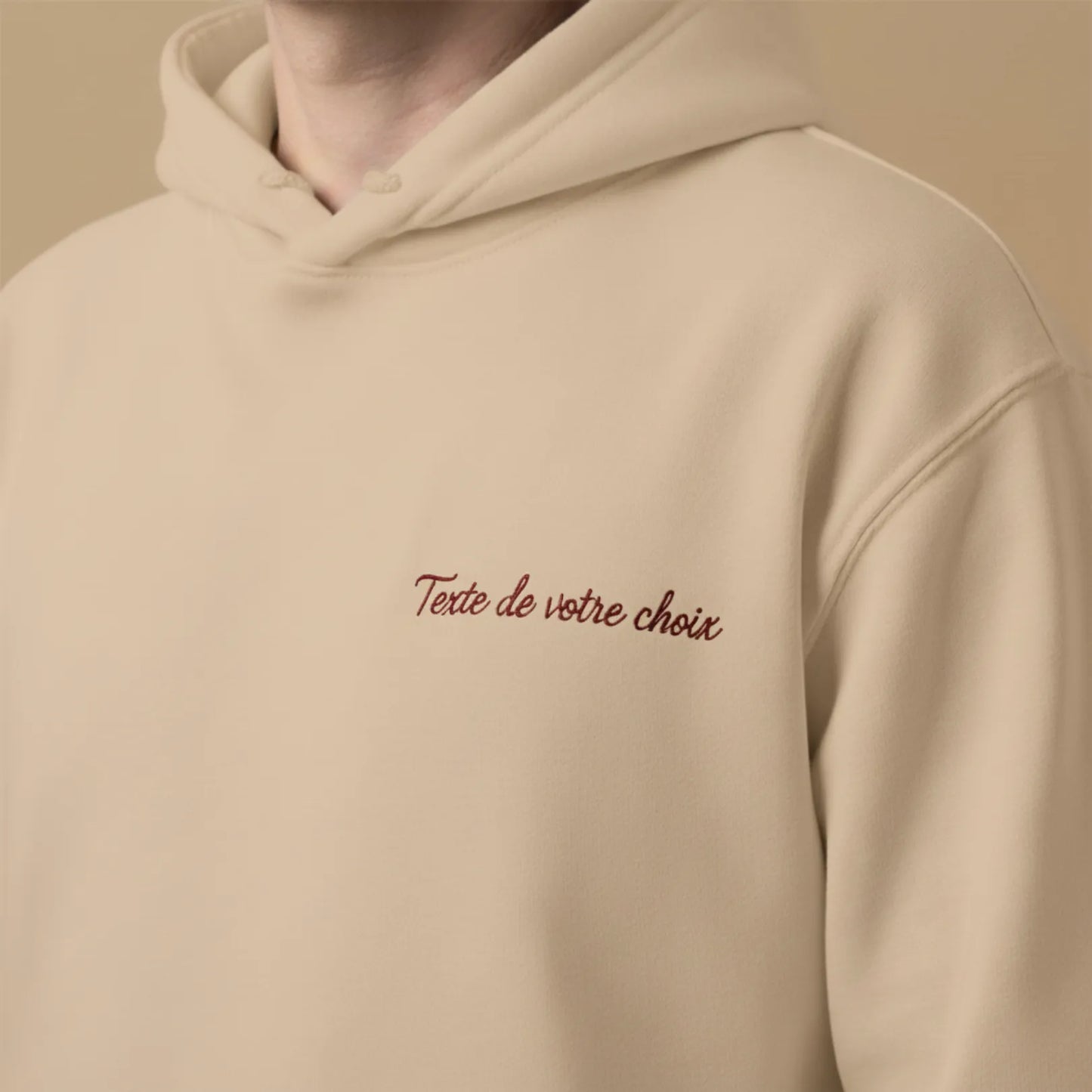 Sweat avec inscription brodée