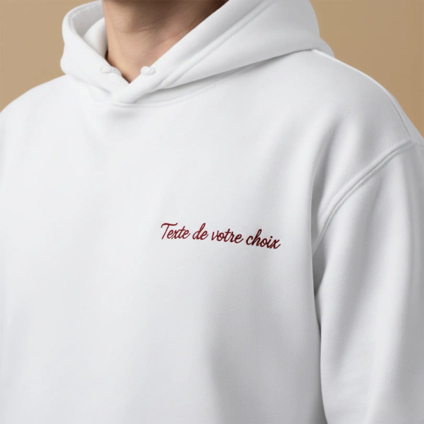 Sweat avec inscription brodée