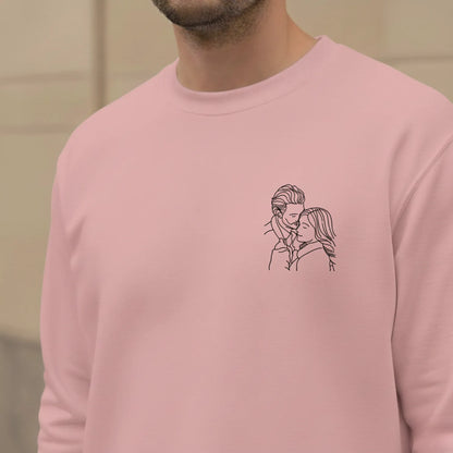 Sweatshirt brodé avec votre photo