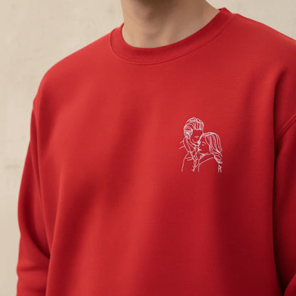 Sweatshirt brodé avec votre photo