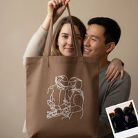 Tote bag imprimé avec votre photo