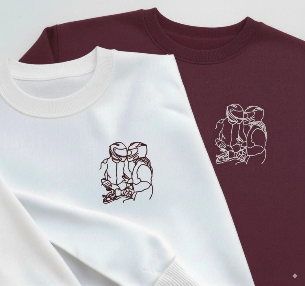 Sweatshirt brodé avec votre photo