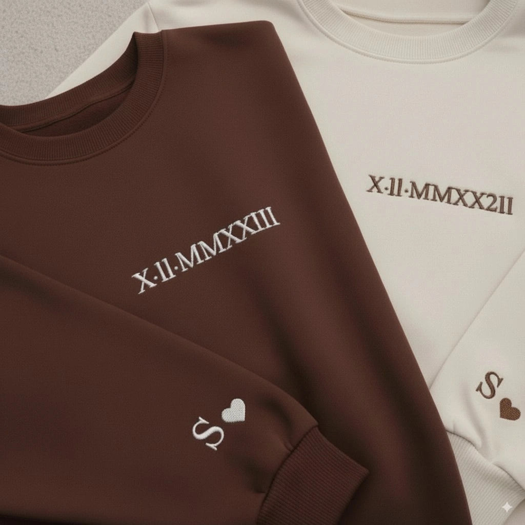 Sweatshirt avec inscription brodée