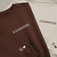 Sweatshirt avec inscription brodée