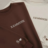 Sweatshirt avec inscription brodée