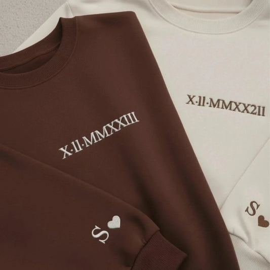 Sweatshirt avec inscription brodée