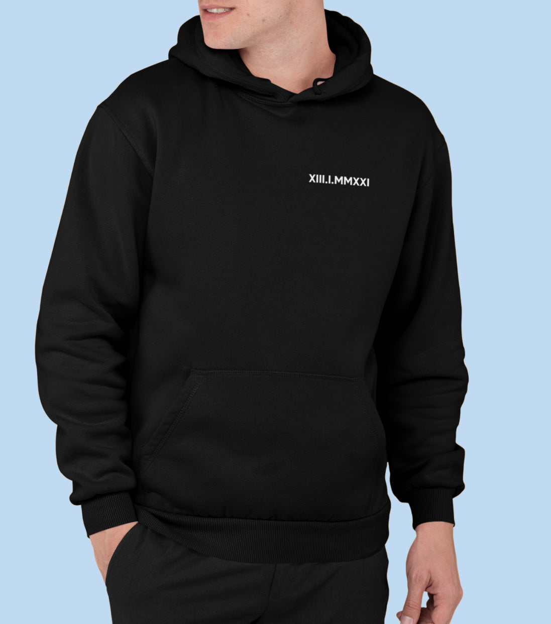 Sweat avec inscription brodée