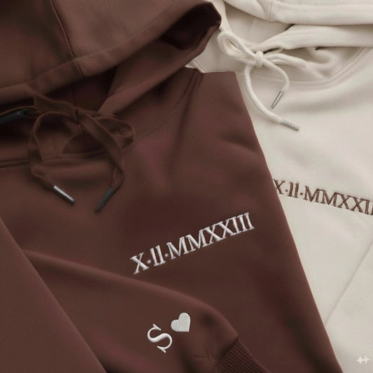 Sweat avec inscription brodée