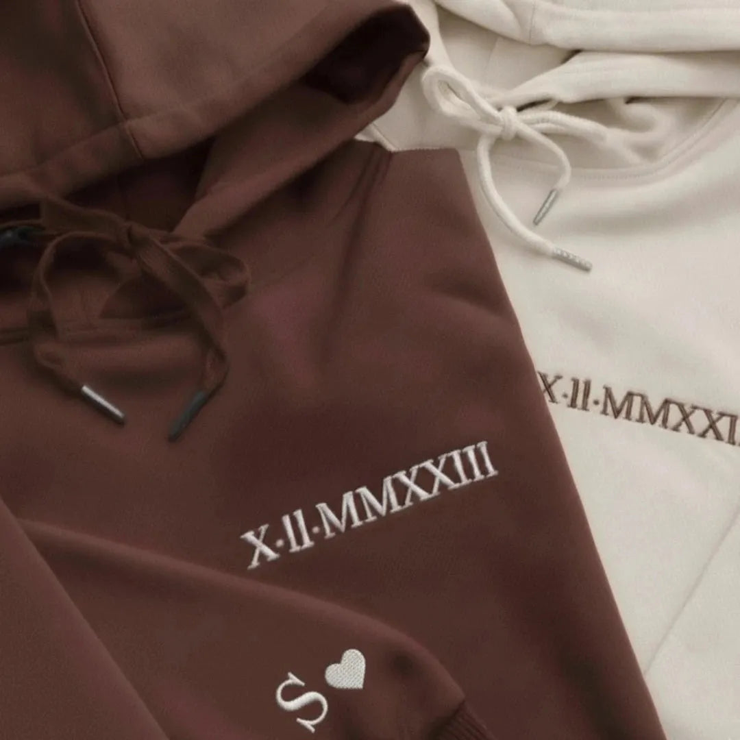 Sweat avec inscription brodée
