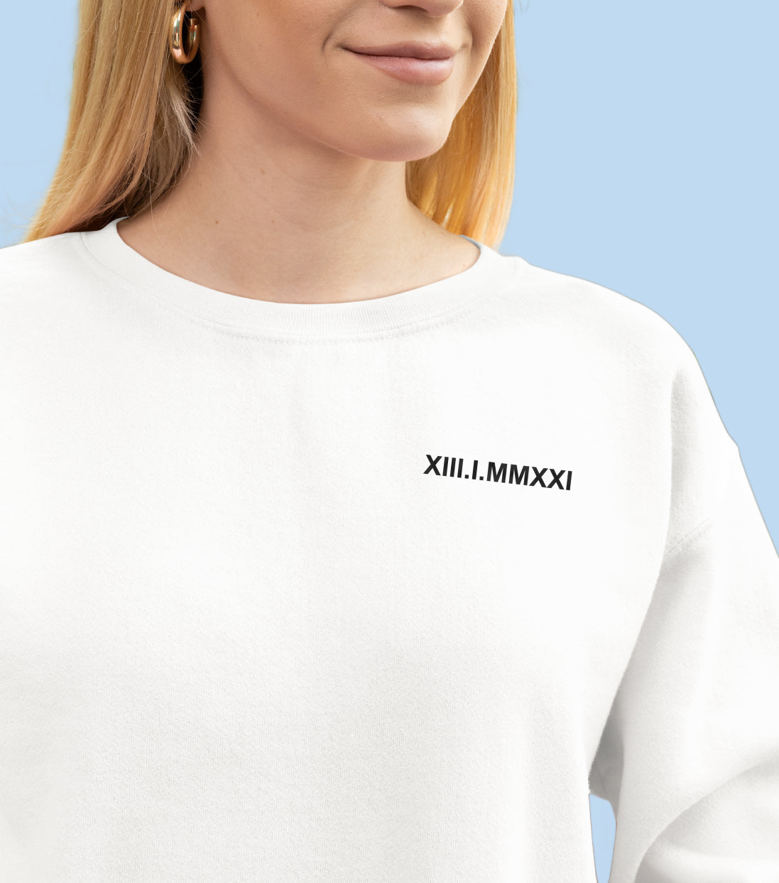 Sweatshirt avec inscription brodée