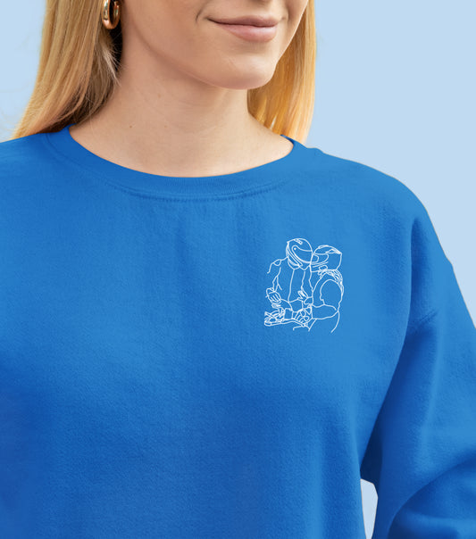 Sweatshirt brodé avec votre photo