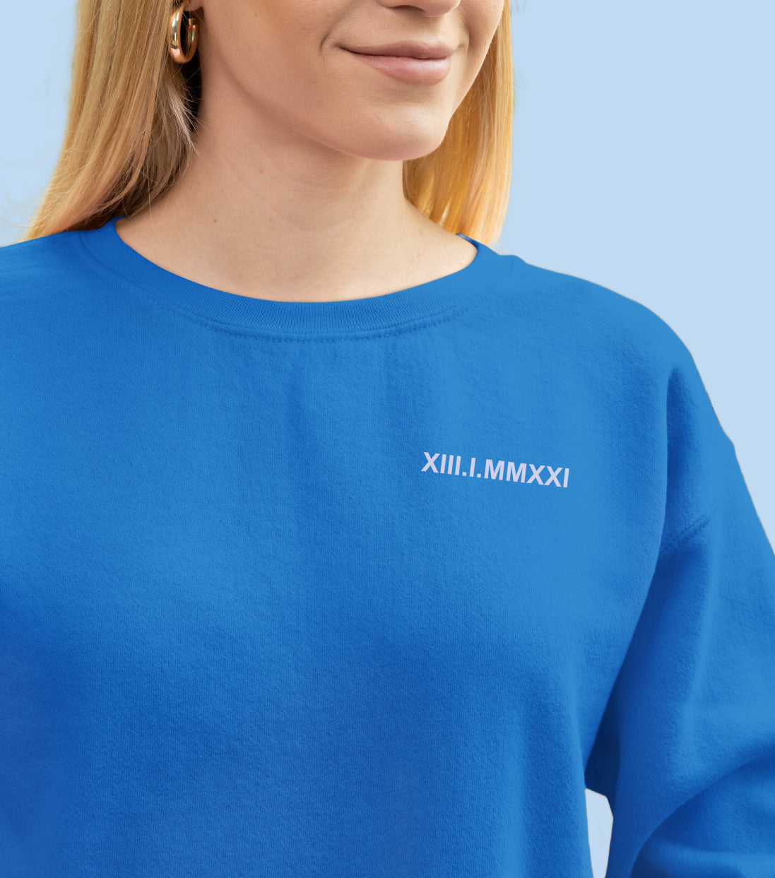 Sweatshirt avec inscription brodée
