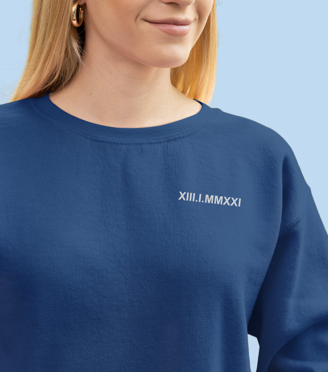 Sweatshirt avec inscription brodée