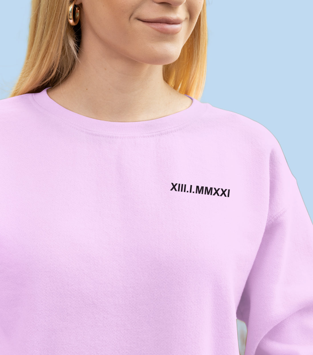 Sweatshirt avec inscription brodée
