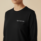 T-shirt à manche longue avec inscription brodée