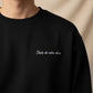 Sweatshirt avec inscription brodée