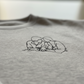 T-shirt à manche longue brodé avec votre photo