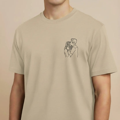 Tee-shirt brodé avec votre photo