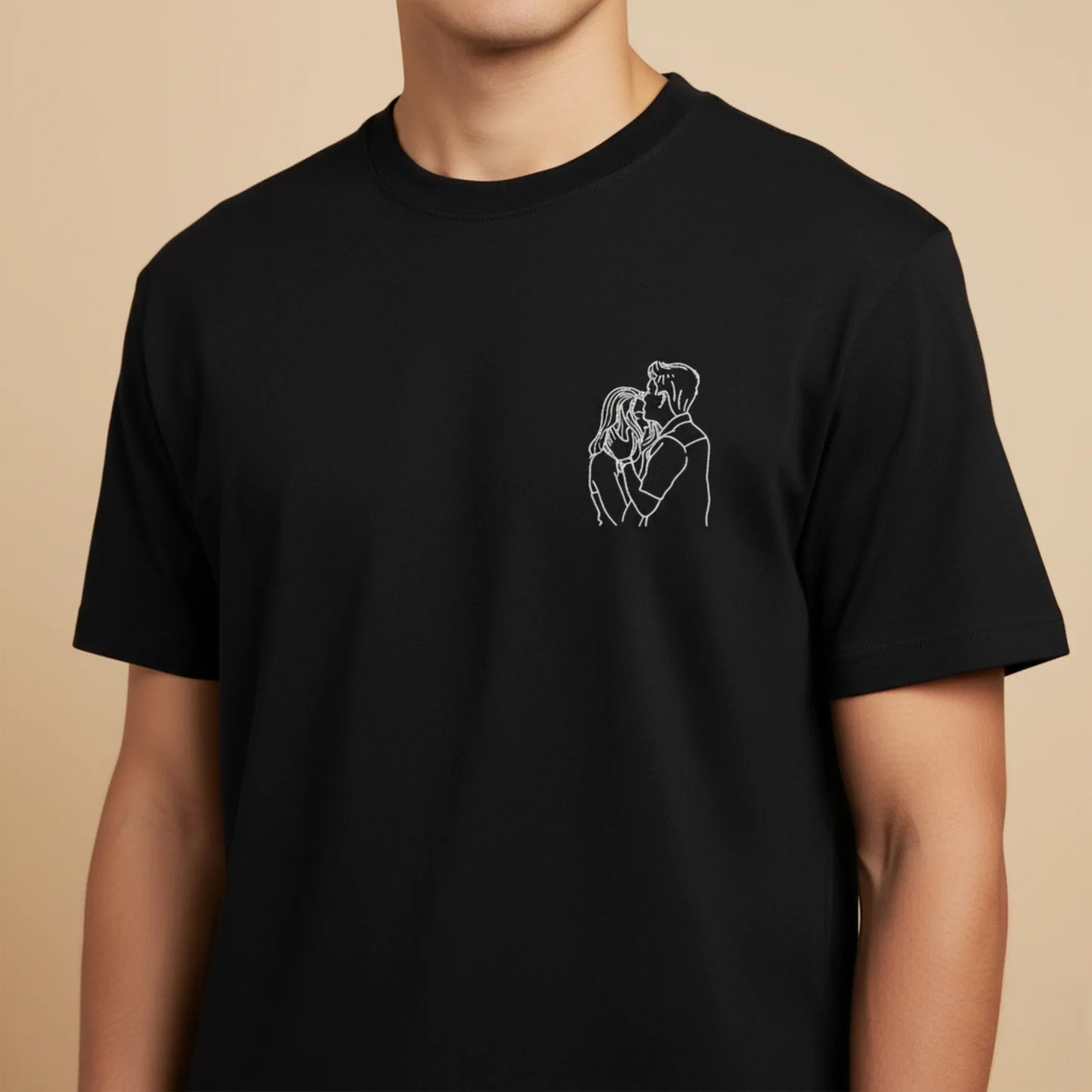 Tee-shirt brodé avec votre photo
