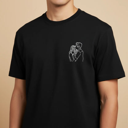 Tee-shirt brodé avec votre photo