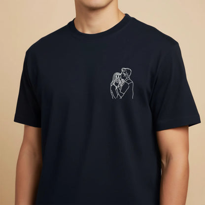 Tee-shirt brodé avec votre photo