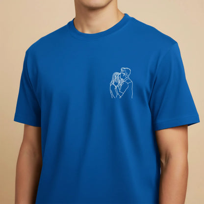 Tee-shirt brodé avec votre photo