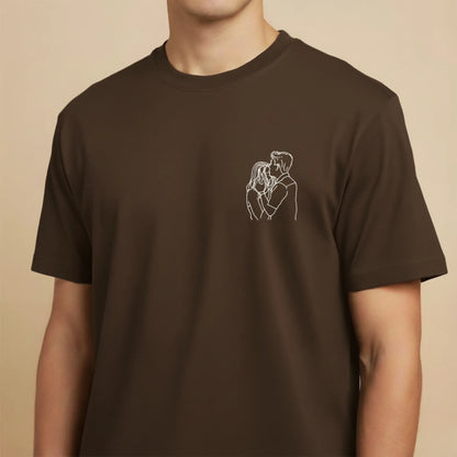 Tee-shirt brodé avec votre photo