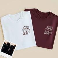 Tee-shirt brodé avec votre photo